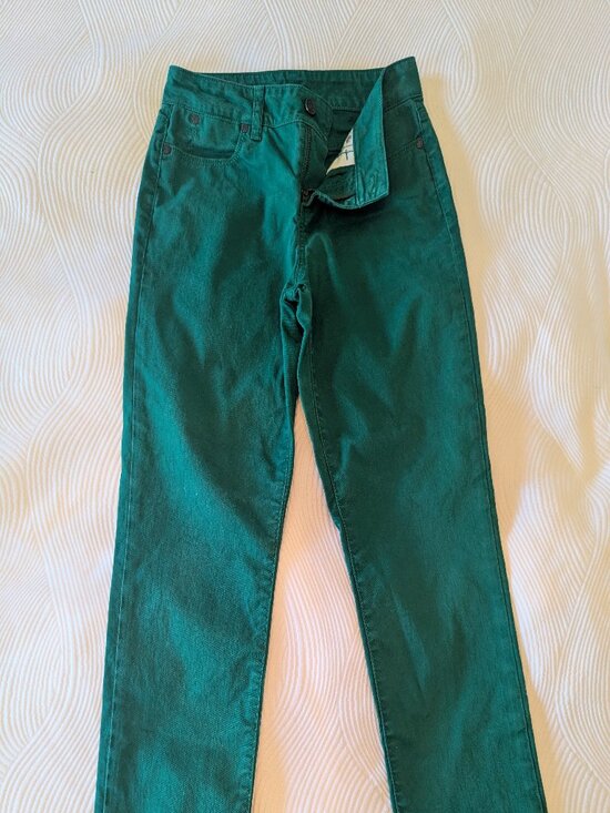 Heritage Denim - Heritage Slim Ankle Jeans – Green – Size 4P/27